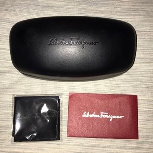 Ferragamo black roomy sunglasses case 😎